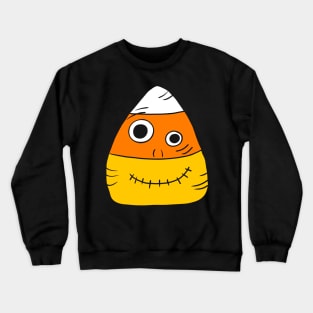 Zombie Candy Corn Halloween Graphic Crewneck Sweatshirt